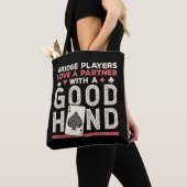 Bridge Player Joke Partner Goede Hand Tote Bag (Dichtbij)