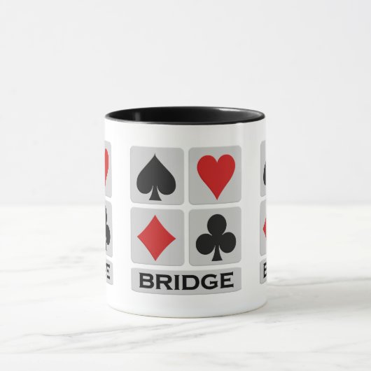 Bridge Player-mokken - kies stijl en kleur Mok (Midden)