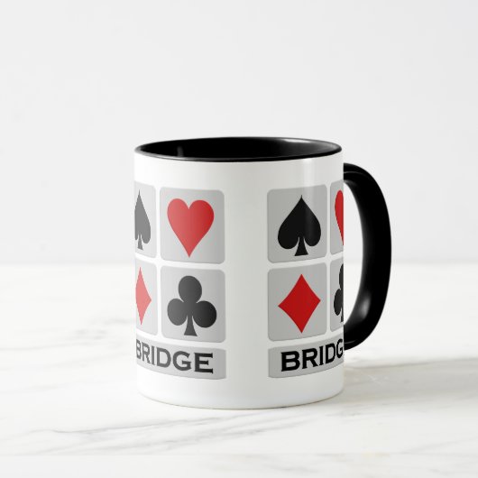 Bridge Player-mokken - kies stijl en kleur Mok (Voorkant rechts)