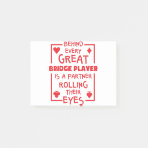 Bridge Player Partner die hun Oyes Funny Rolt Post-it® Notes
