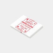 Bridge Player Partner die hun Oyes Funny Rolt Post-it® Notes (Schuin)