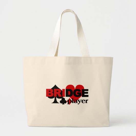 Bridge Player-tas Grote Tote Bag (Voorkant)