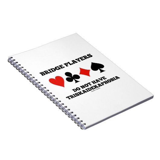 Bridge Players Do Not Have Triskaidekaphobia  Notitieboek (Rechterzijde)