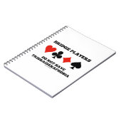 Bridge Players Do Not Have Triskaidekaphobia Notitieboek (Linkerzijde)