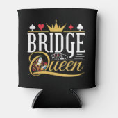 Bridge Queen Kaart Spel Vrouwen Blikjeskoeler (Voorkant)