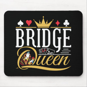 Bridge Queen Kaart Spel Vrouwen Muismat