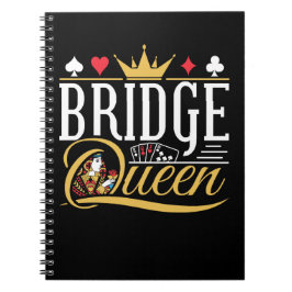 Bridge Queen Kaart Spel Vrouwen Notitieboek