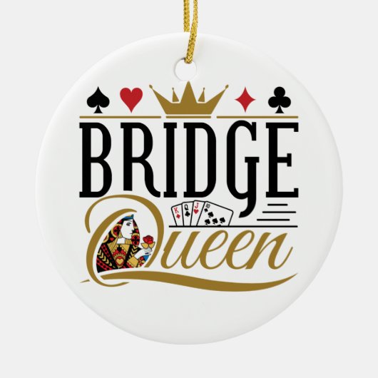 Bridge Queen Keramisch Ornament (Voorkant)