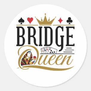 Bridge Queen Ronde Sticker