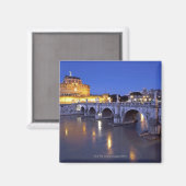 Bridge Sant Angelo en Castel Sant Angelo op Magneet (Voorkant / Achterkant)