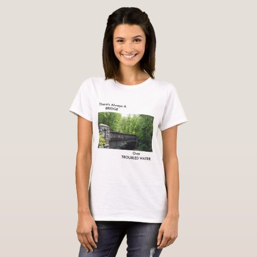 BRIDGE SCHERM MET TEKST T-SHIRT (Voorkant volledig)