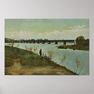 Bridge Schuylkill River Norristown PA Poster