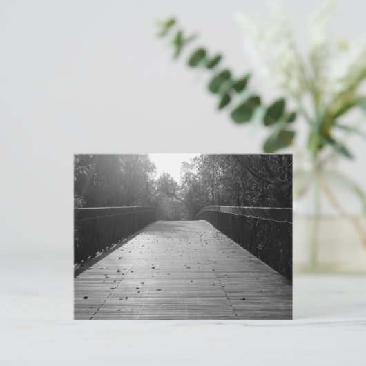 Bridge Sequel Center - Black and White Briefkaart (Staand voorkant)