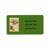 Bridge Sneeuw winterse scène Holly Etiket (Voorkant)