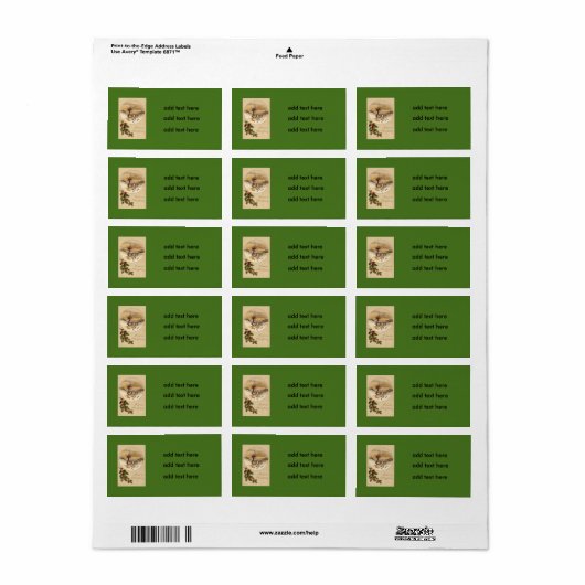 Bridge Sneeuw winterse scène Holly Etiket (Full Sheet)