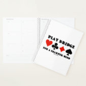 Bridge spelen voor een scherper brein Vier kaartkl Planner (Display)