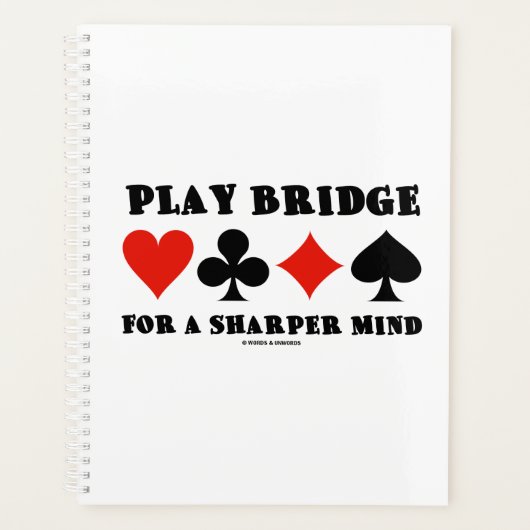 Bridge spelen voor een scherper brein Vier kaartkl Planner (Voorkant)