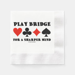 Bridge Spelen Voor Een Scherpere Geest Vier Kaart  Servet