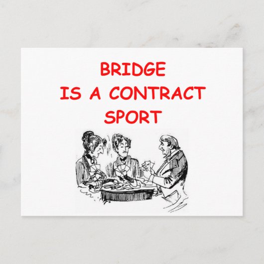 BRIDGE-speler Briefkaart (Voorkant)