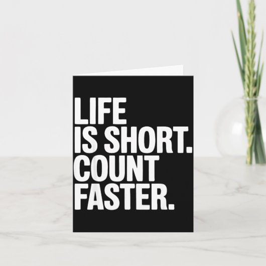 Bridge Speler Funny Contract Bridge  Kaart (Voorkant)