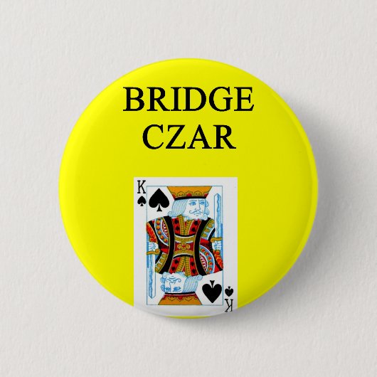 BRIDGE-speler Ronde Button 5,7 Cm (Voorkant)