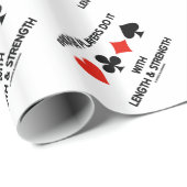 Bridge-spelers doen het met lengte en kracht cadeaupapier (Rol Hoek)