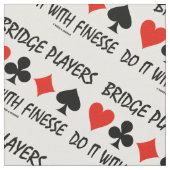 Bridge-spelers doen het met vier Finesse-kaarten Stof (Close Up)