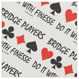 Bridge-spelers doen het met vier Finesse-kaarten Stof