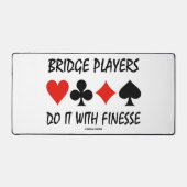 Bridge-spelers doen het met vier Finesse-kaartsleu Bureaumat (Voorkant)