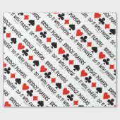 Bridge-spelers doen het met vier Finesse-kaartsleu Cadeaupapier (Vlak)
