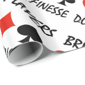 Bridge-spelers doen het met vier Finesse-kaartsleu Cadeaupapier (Rol Hoek)