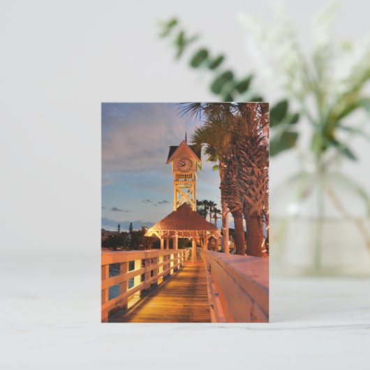 Bridge Street Clock Tower Briefkaart (Staand voorkant)