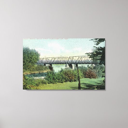 Bridge Street Uitzicht van Hadley Bridge Canvas Afdruk (Voorkant)