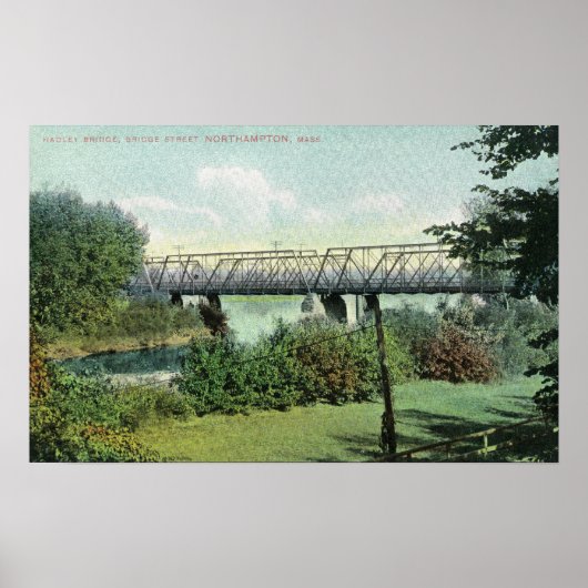 Bridge Street Uitzicht van Hadley Bridge Poster (Voorkant)