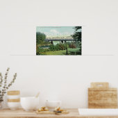 Bridge Street Uitzicht van Hadley Bridge Poster (Keuken)