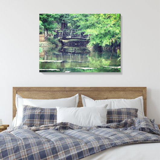 Bridge Stretched Canvas afdrukken (Insitu (Slaapkamer))