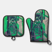 Bridge structure ovenwant & pannenlap set (Voorkant)