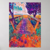 Bridge to peace an A.I.-schilderij Poster (Voorkant)