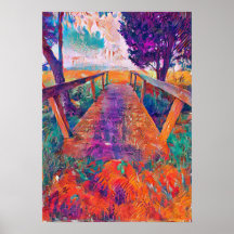 Bridge to peace an A.I.-schilderij