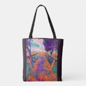 Bridge to peace an A.I.-schilderij Tote Bag (Achterkant)