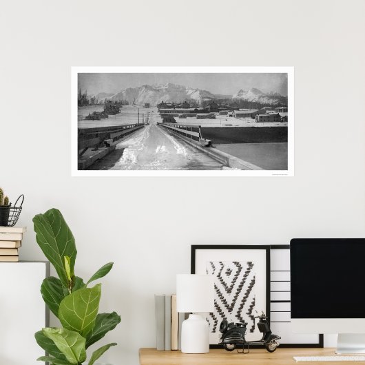 Bridge Uitzicht Seward, Alaska 1910 Poster (Thuiskantoor)