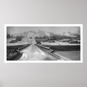 Bridge Uitzicht Seward, Alaska 1910 Poster