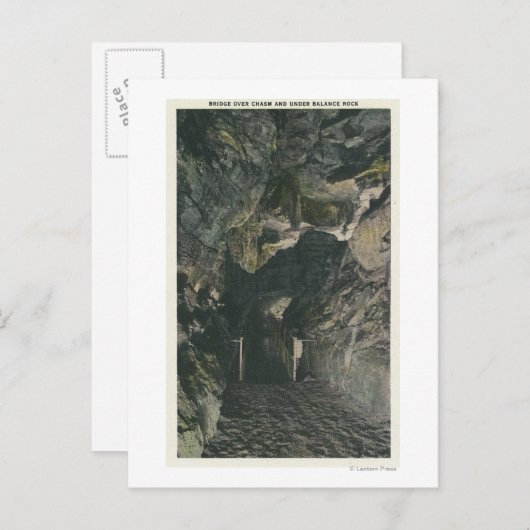 Bridge under Balance Rock Uitzicht Briefkaart (Voorkant / Achterkant)