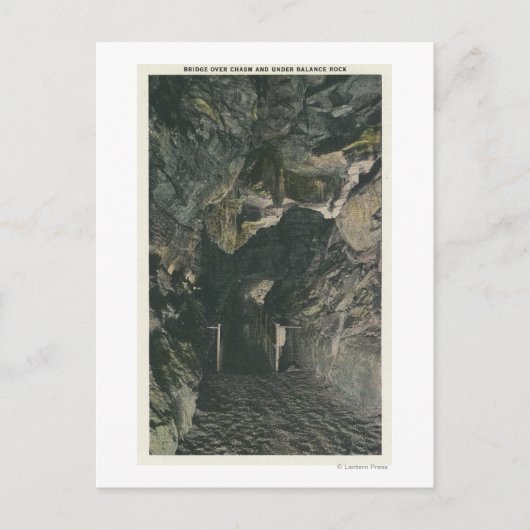 Bridge under Balance Rock Uitzicht Briefkaart (Voorkant)