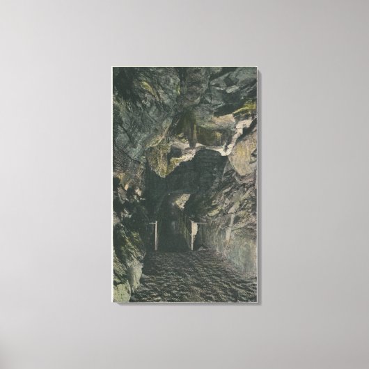 Bridge under Balance Rock Uitzicht Canvas Afdruk (Voorkant)