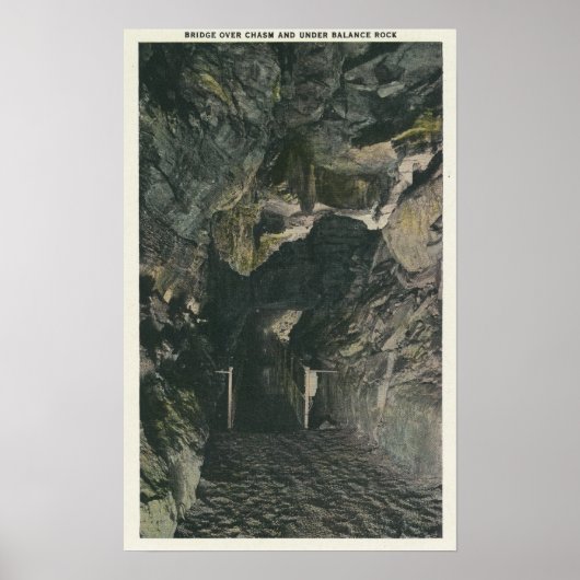 Bridge under Balance Rock Uitzicht Poster (Voorkant)