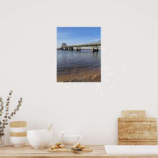 Bridge Waterscape Photo Poster (Keuken)