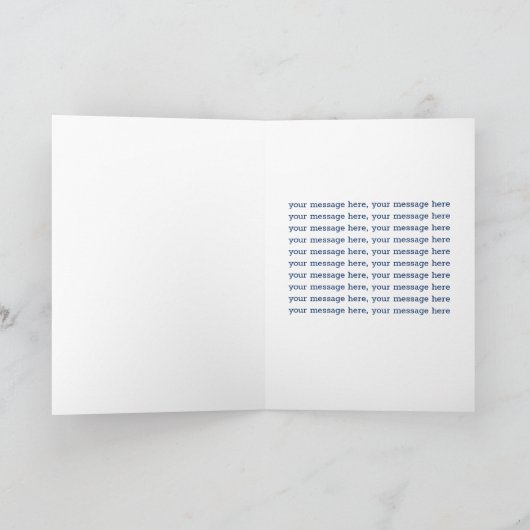 Bridgekleurige Glas in lood Happy Birthday Card Kaart (Binnen)