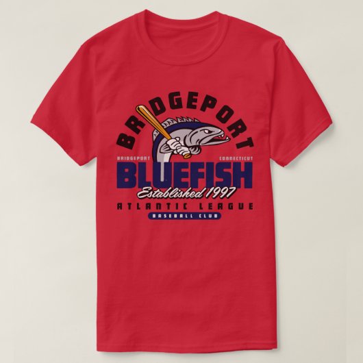 Bridgeport Blauwvis T-shirt (Design voorkant)