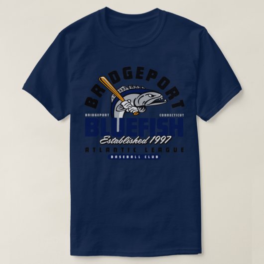 Bridgeport Blauwvis T-shirt (Design voorkant)